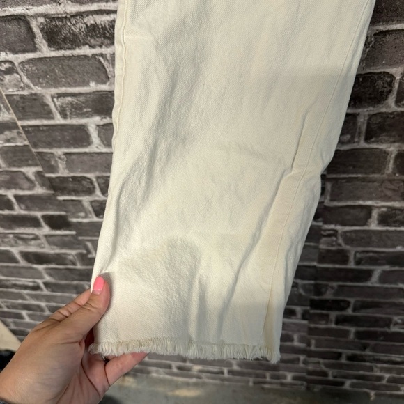 The Great cropped pants cream frayed hem - Picture 5 of 10